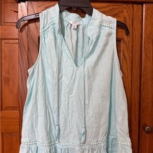 Light Blue Sleeveless Top